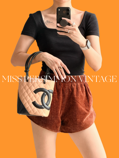 Chanel Vintage Mini Cambon Shoulder Tote Bag
