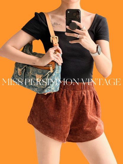 Louis Vuitton Vintage Denim Baggy PM Shoulder Bag