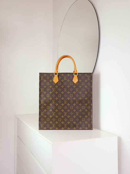 Louis Vuitton Vintage Sac Plat Handbag Tote Crossbody Bag
