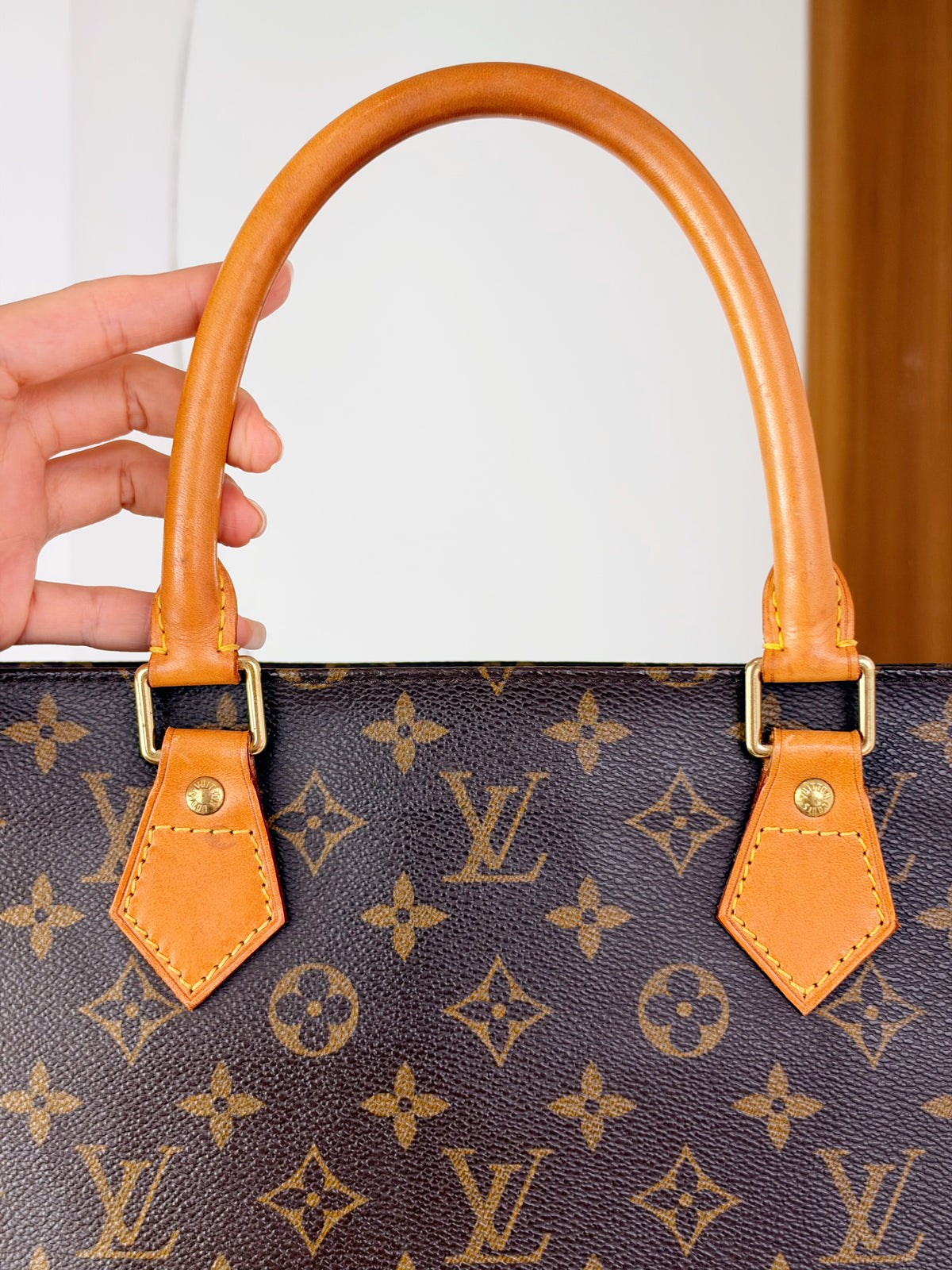 Louis Vuitton Vintage Sac Plat Handbag Tote Crossbody Bag