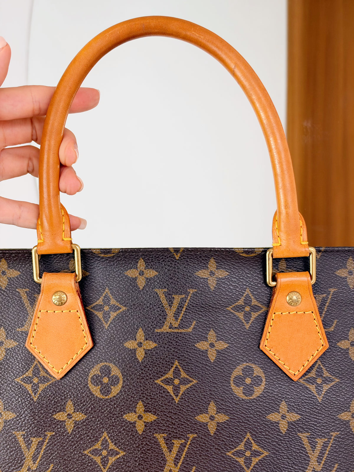 Louis Vuitton Vintage Sac Plat Handbag Tote Crossbody Bag