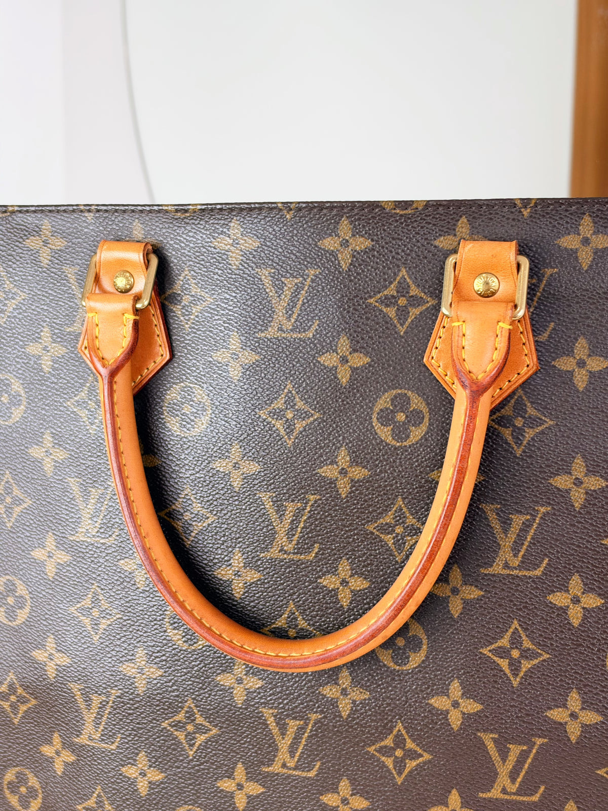 Louis Vuitton Vintage Sac Plat Handbag Tote Crossbody Bag