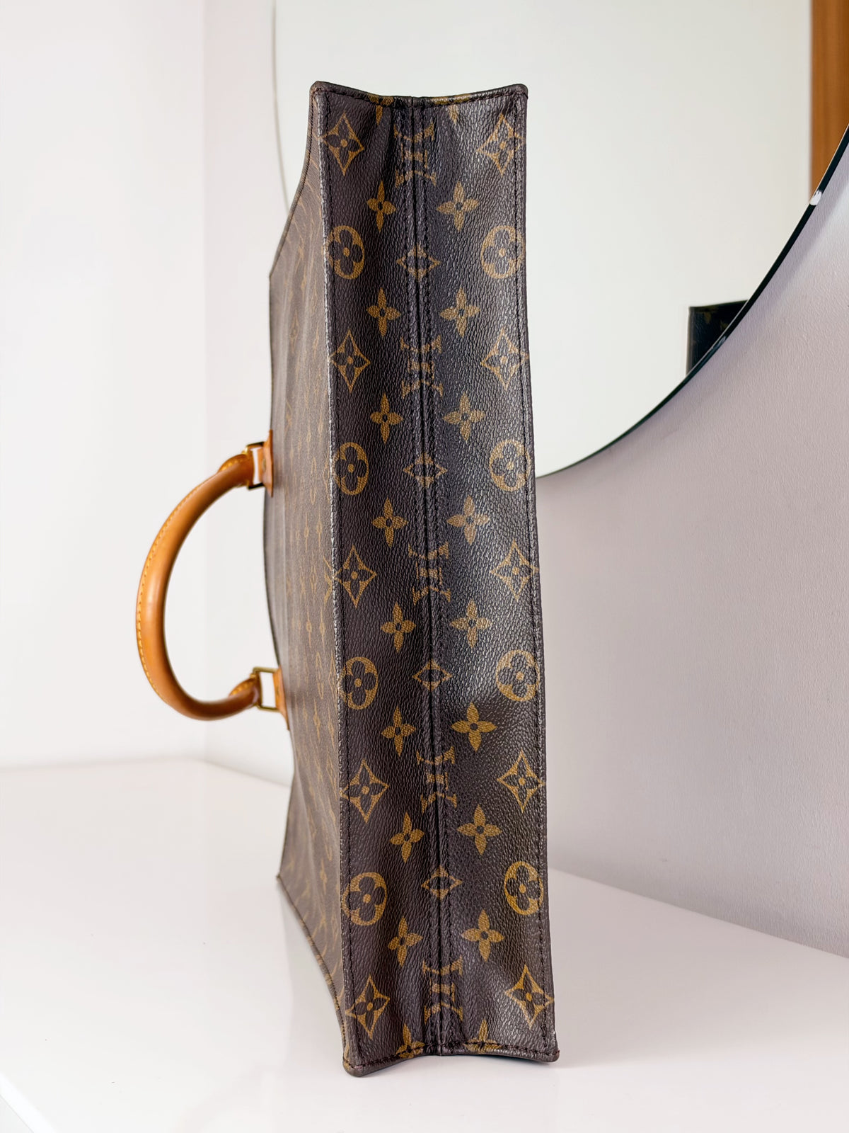 Louis Vuitton Vintage Sac Plat Handbag Tote Crossbody Bag