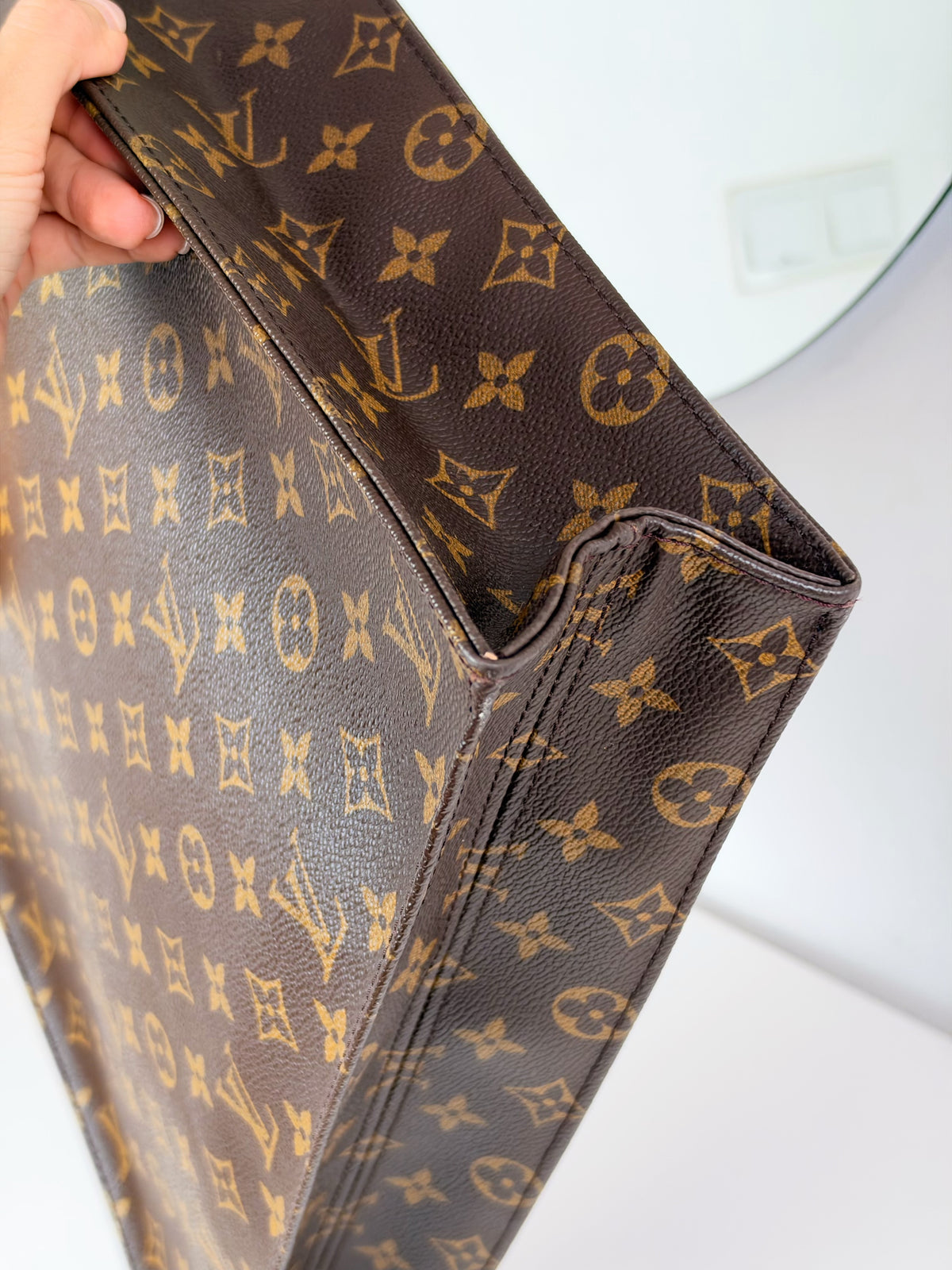 Louis Vuitton Vintage Sac Plat Handbag Tote Crossbody Bag