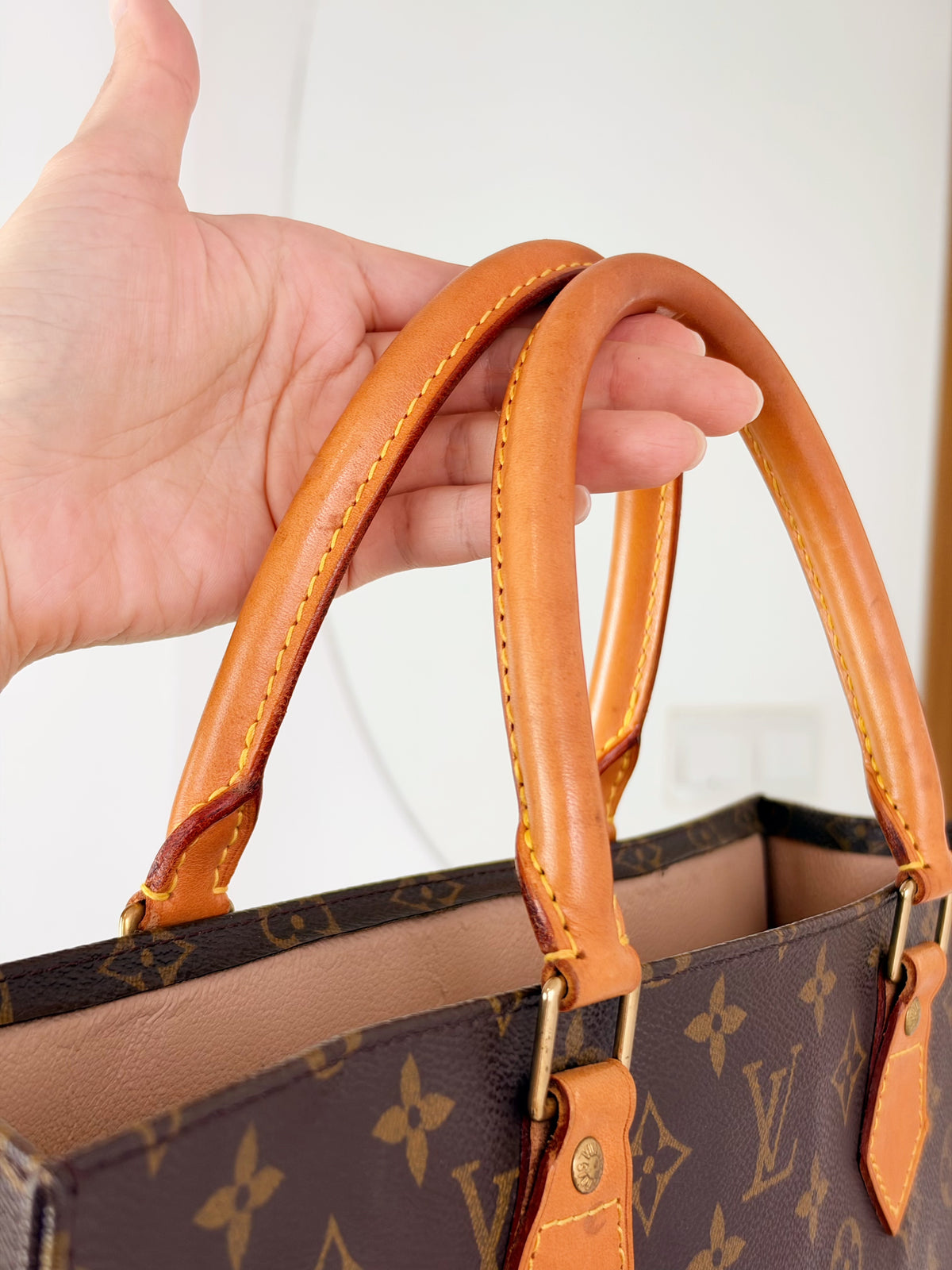 Louis Vuitton Vintage Sac Plat Handbag Tote Crossbody Bag