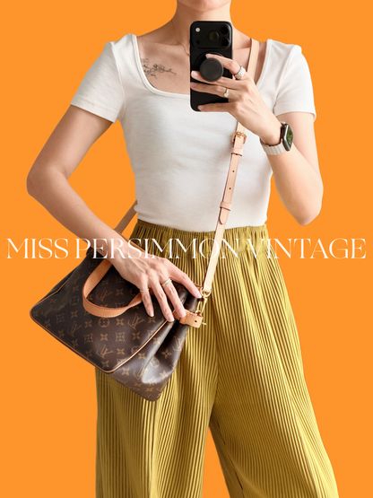Louis Vuitton Vintage Batignolles PM Tote Handbag Crossbody Bag