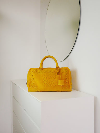 Loewe Vintage Suede Amazona 36 Handbag