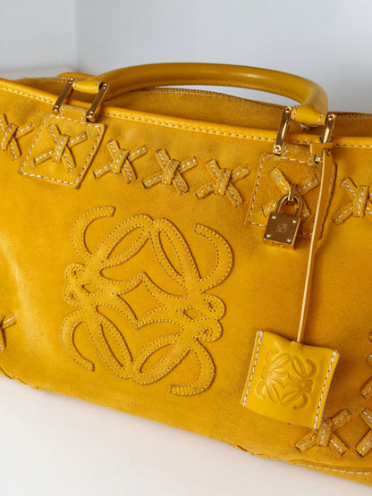 Loewe Vintage Suede Amazona 36 Handbag