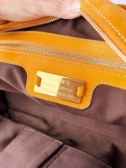 Loewe Vintage Suede Amazona 36 Handbag