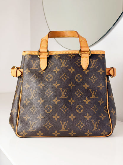 Louis Vuitton Vintage Batignolles PM Tote Handbag Crossbody Bag