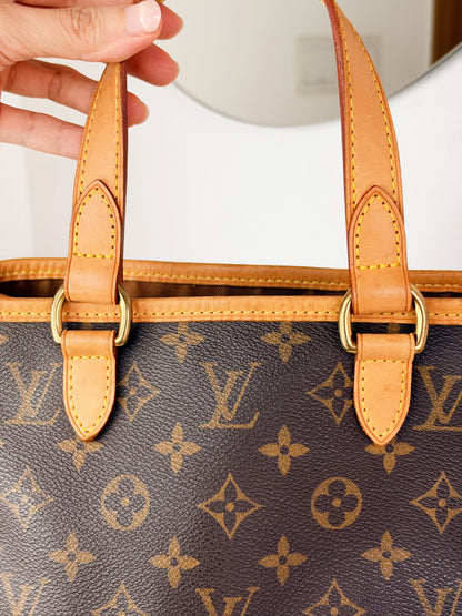 Louis Vuitton Vintage Batignolles PM Tote Handbag Crossbody Bag