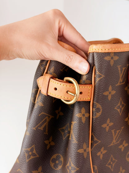 Louis Vuitton Vintage Batignolles PM Tote Handbag Crossbody Bag