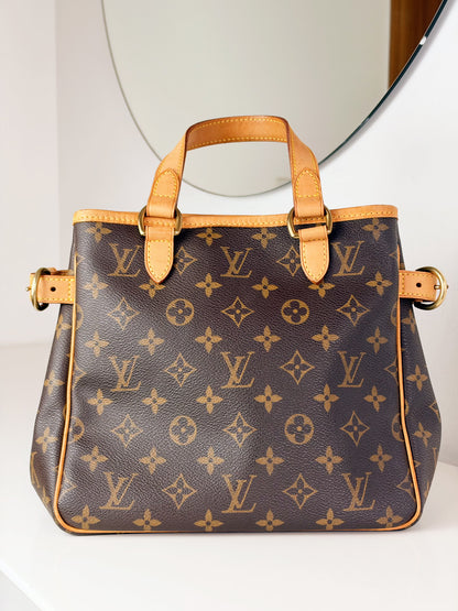 Louis Vuitton Vintage Batignolles PM Tote Handbag Crossbody Bag