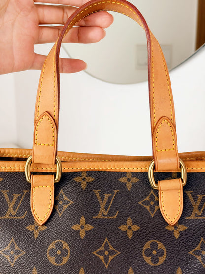 Louis Vuitton Vintage Batignolles PM Tote Handbag Crossbody Bag