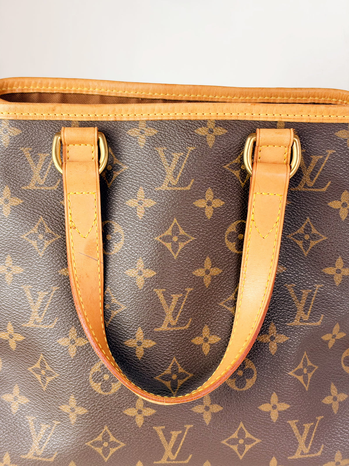 Louis Vuitton Vintage Batignolles PM Tote Handbag Crossbody Bag