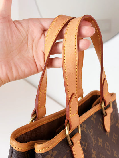 Louis Vuitton Vintage Batignolles PM Tote Handbag Crossbody Bag