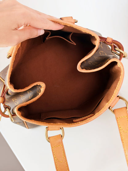 Louis Vuitton Vintage Batignolles PM Tote Handbag Crossbody Bag