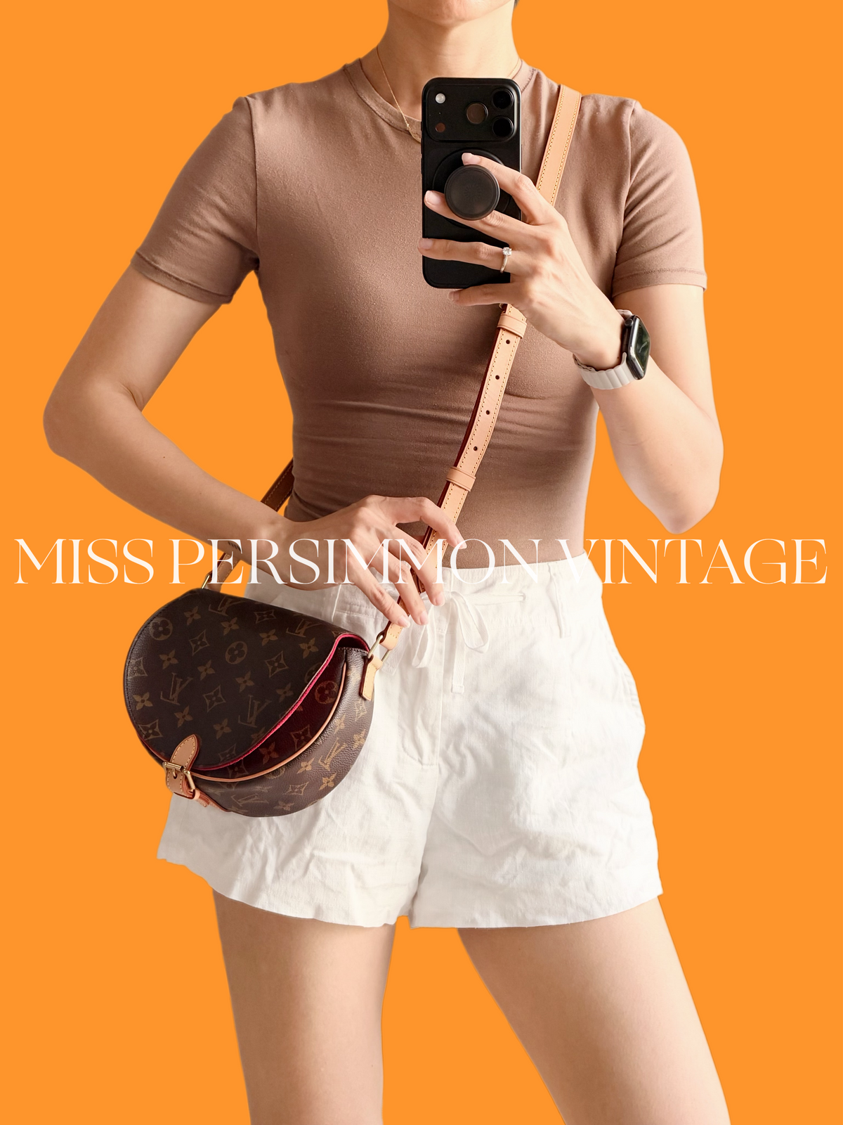 Louis Vuitton Vintage Tambourine Crossbody Bag