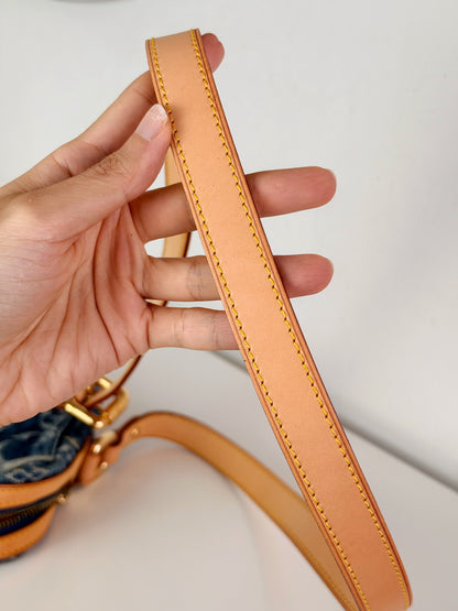Louis Vuitton Vintage Denim Camera Crossbody Bag