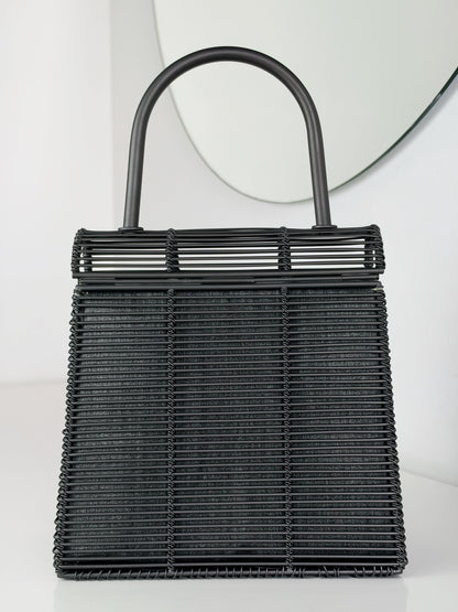 Salvatore Ferragamo Vintage Metal Cage Gancini Limited Edition Handbag