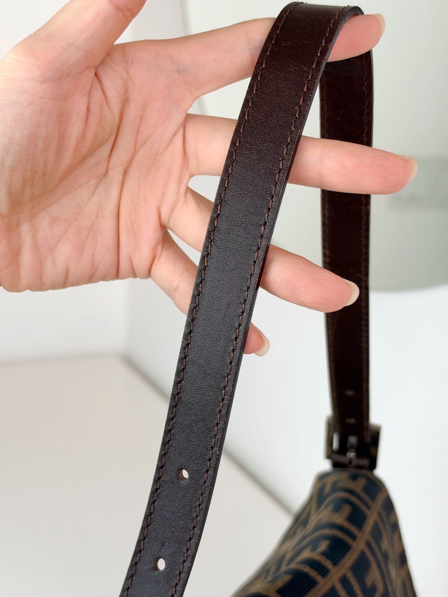 Fendi Vintage Zucca Mamma Baguette Shoulder Bag
