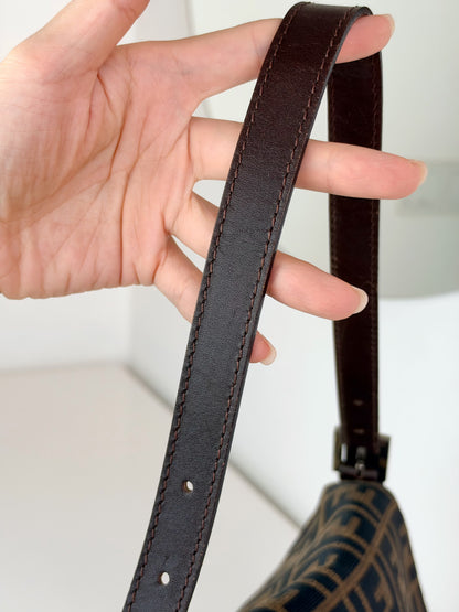 Fendi Vintage Zucca Mamma Baguette Shoulder Bag