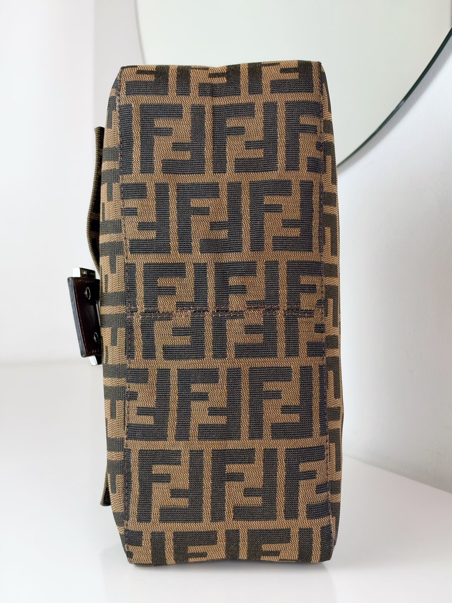 Fendi Vintage Zucca Mamma Baguette Shoulder Bag