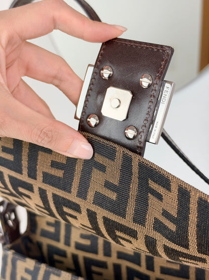 Fendi Vintage Zucca Mamma Baguette Shoulder Bag