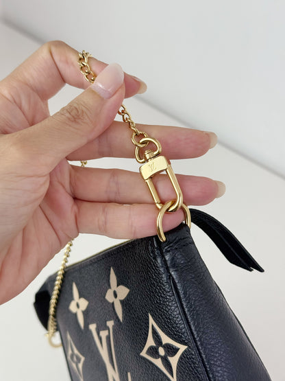 Louis Vuitton Vintage Biocolour Mini Pochette Accessoires Shoulder Crossbody Bag (RFID)