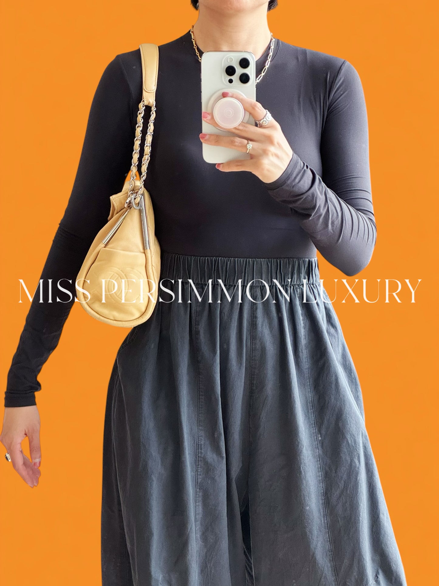 Chanel Vintage Lambskin Ultimate Soft Hobo Shoulder Bag