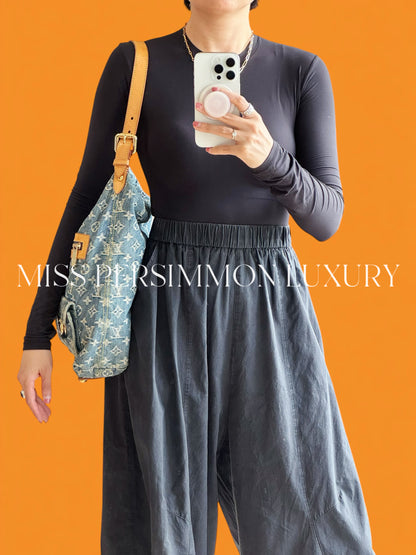 Louis Vuitton Vintage Denim Baggy GM Shoulder Bag