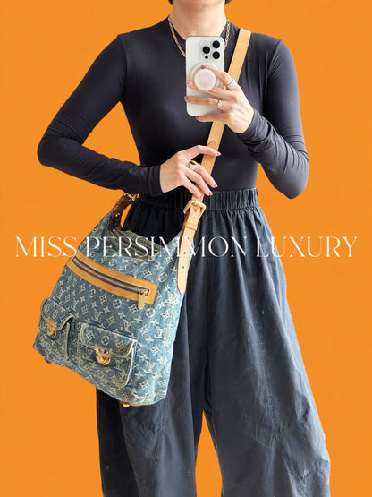 Louis Vuitton Vintage Denim Baggy GM Shoulder Bag