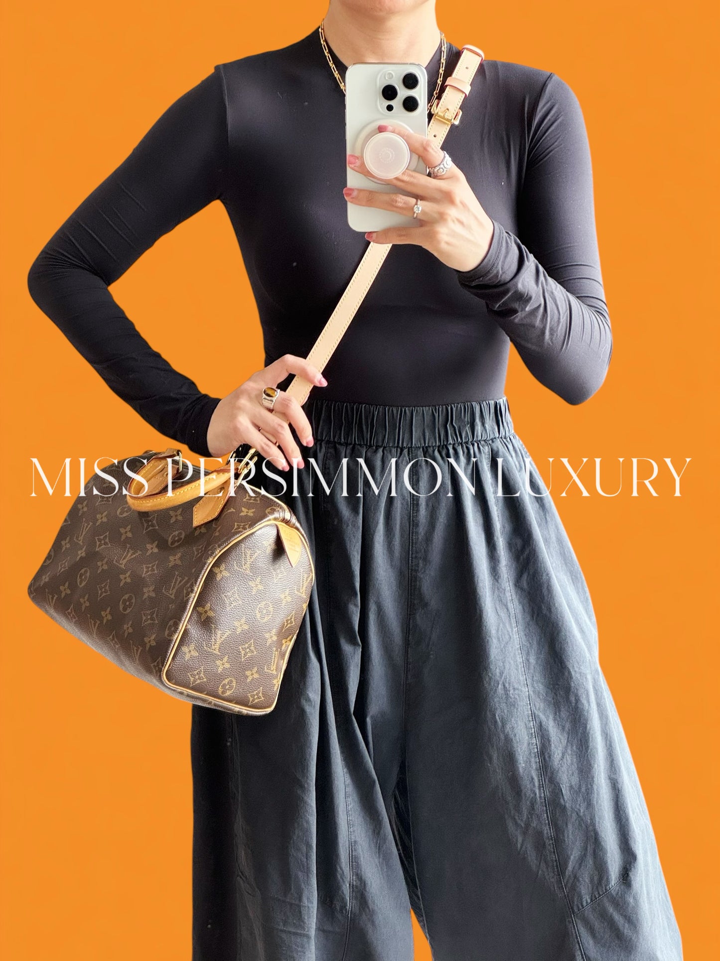Louis Vuitton Vintage Speedy 25 Handbag Crossbody Bag