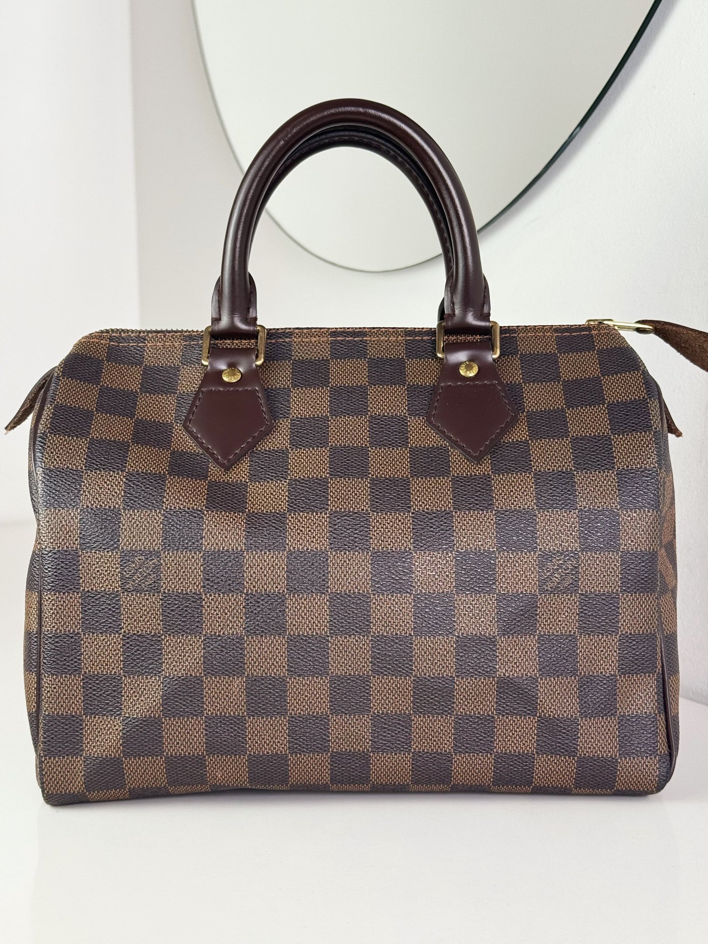 Louis Vuitton Vintage Damier Speedy 25 Handbag Crossbody Bag