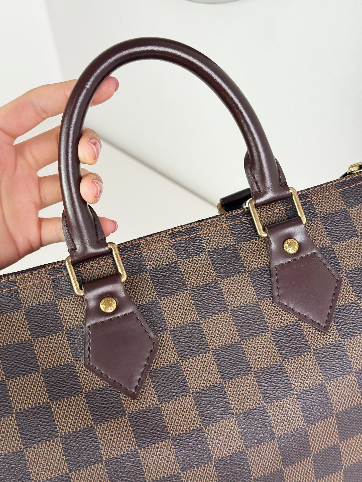 Louis Vuitton Vintage Damier Speedy 25 Handbag Crossbody Bag