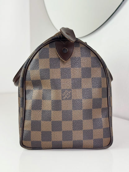 Louis Vuitton Vintage Damier Speedy 25 Handbag Crossbody Bag
