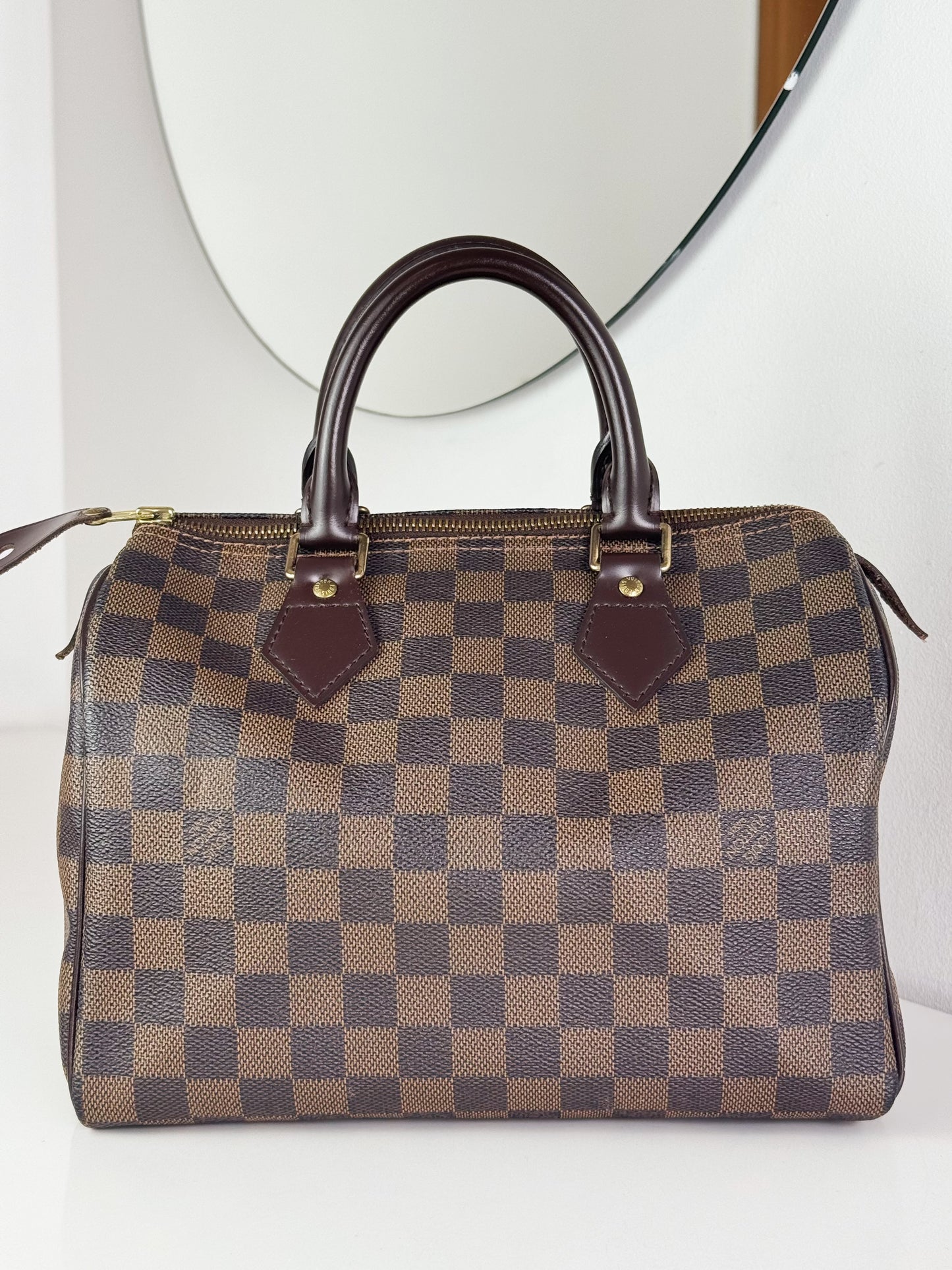Louis Vuitton Vintage Damier Speedy 25 Handbag Crossbody Bag