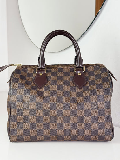 Louis Vuitton Vintage Damier Speedy 25 Handbag Crossbody Bag
