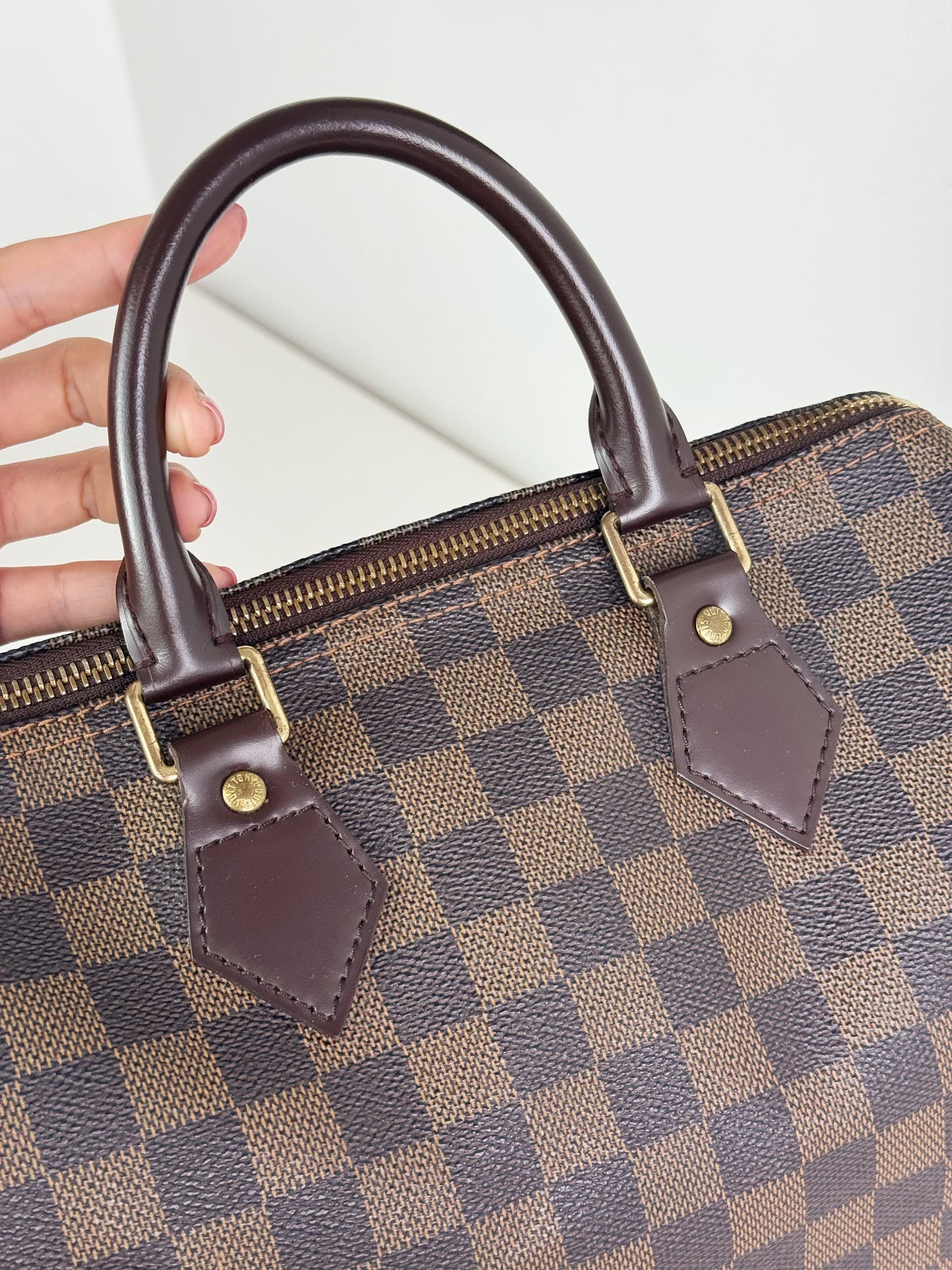 Louis Vuitton Vintage Damier Speedy 25 Handbag Crossbody Bag