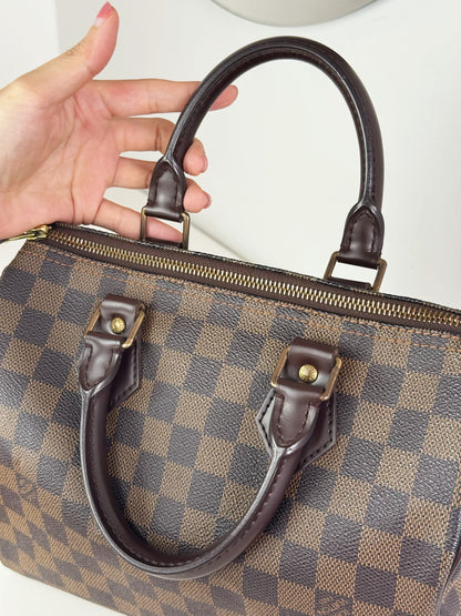 Louis Vuitton Vintage Damier Speedy 25 Handbag Crossbody Bag