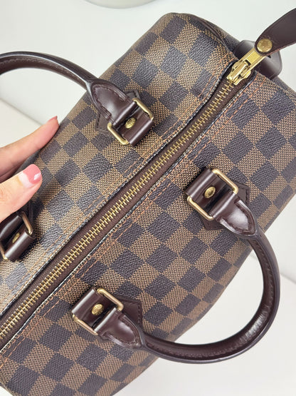 Louis Vuitton Vintage Damier Speedy 25 Handbag Crossbody Bag