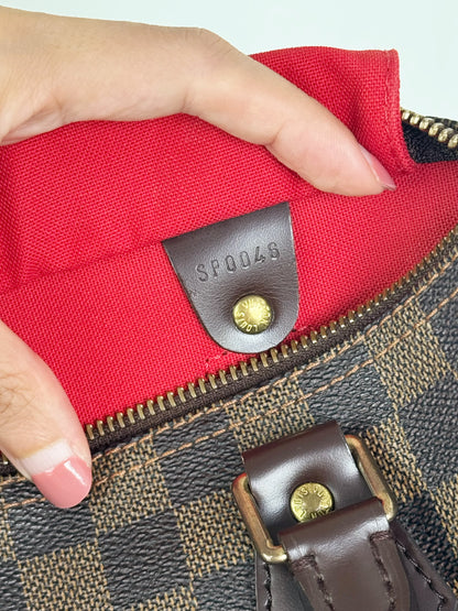 Louis Vuitton Vintage Damier Speedy 25 Handbag Crossbody Bag
