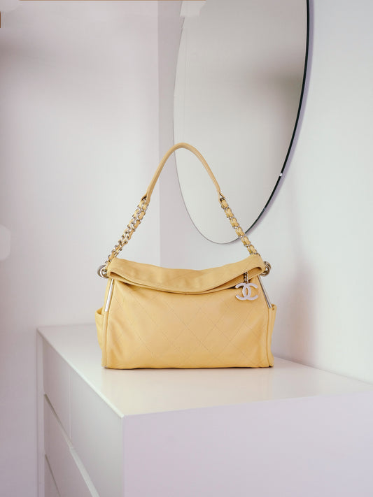 Chanel Vintage Lambskin Ultimate Soft Hobo Shoulder Bag