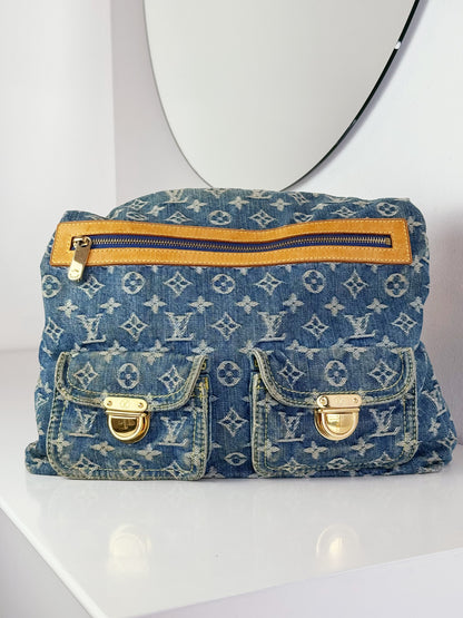 Louis Vuitton Vintage Denim Baggy GM Shoulder Bag