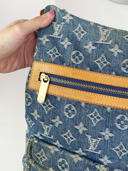 Louis Vuitton Vintage Denim Baggy GM Shoulder Bag