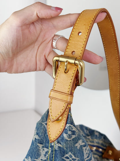 Louis Vuitton Vintage Denim Baggy GM Shoulder Bag