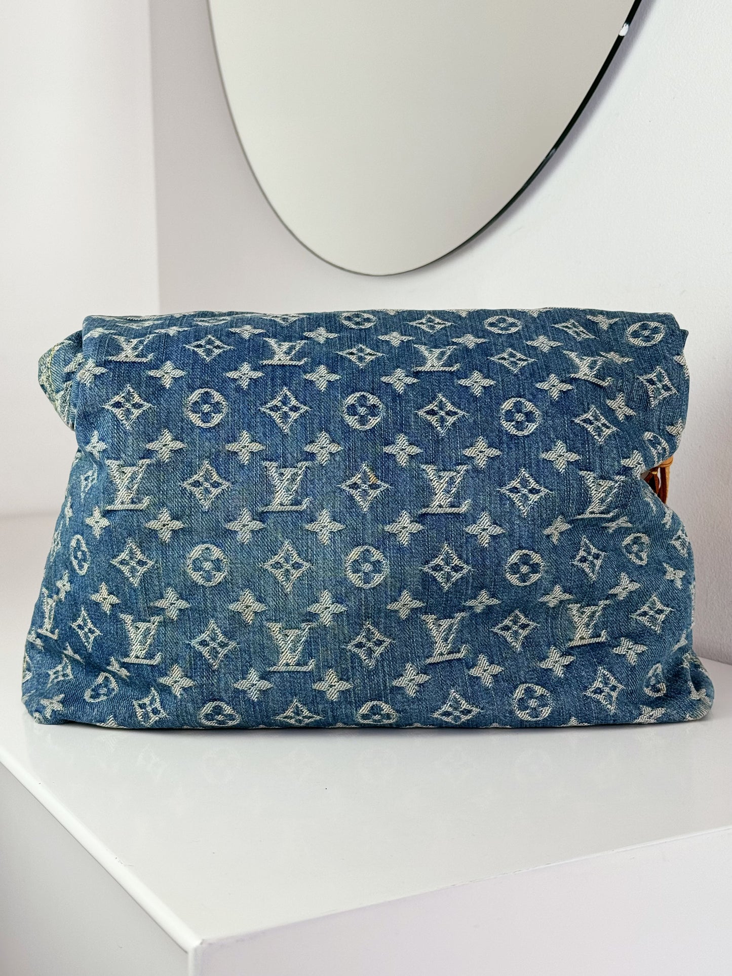 Louis Vuitton Vintage Denim Baggy GM Shoulder Bag