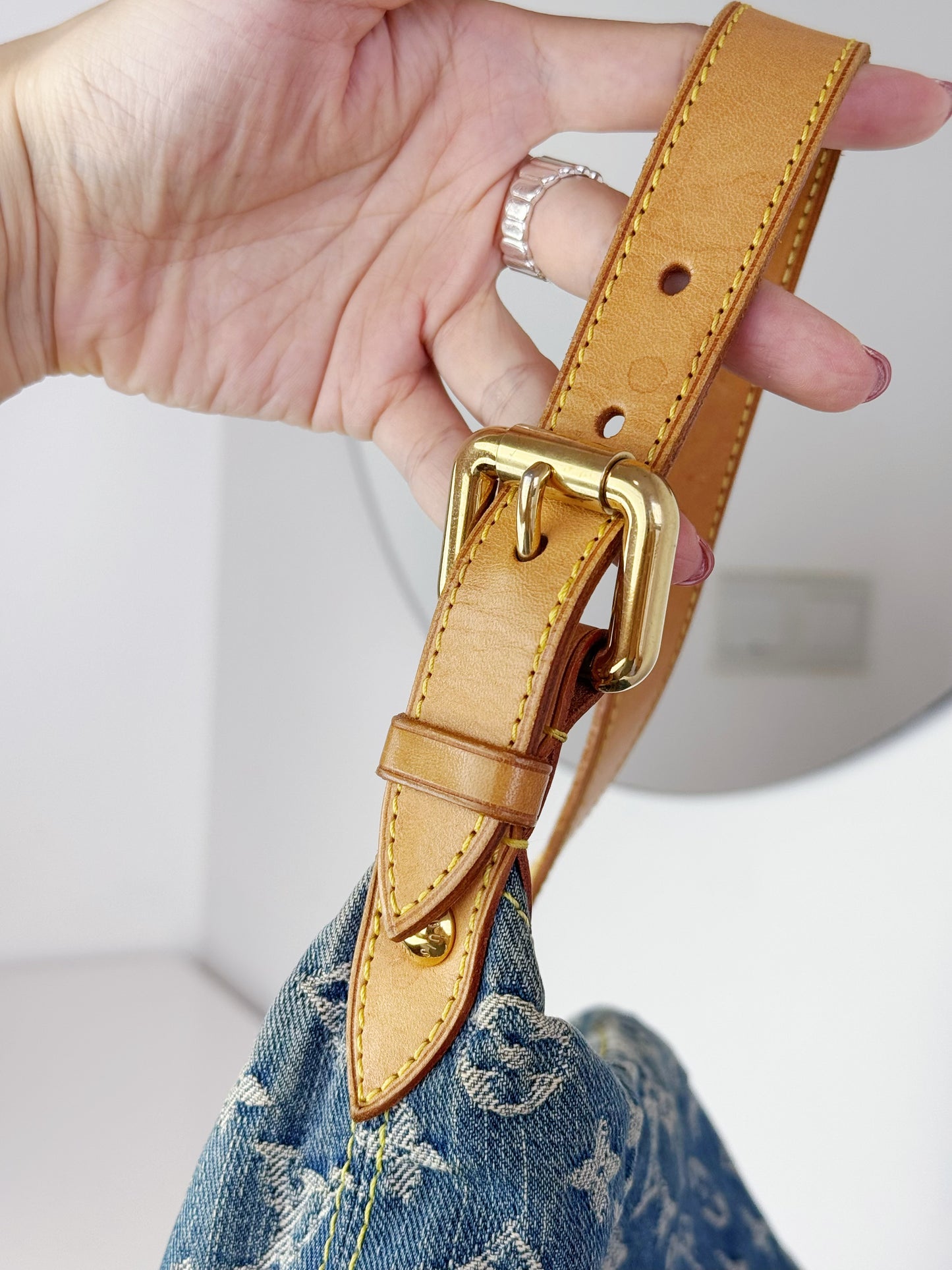 Louis Vuitton Vintage Denim Baggy GM Shoulder Bag