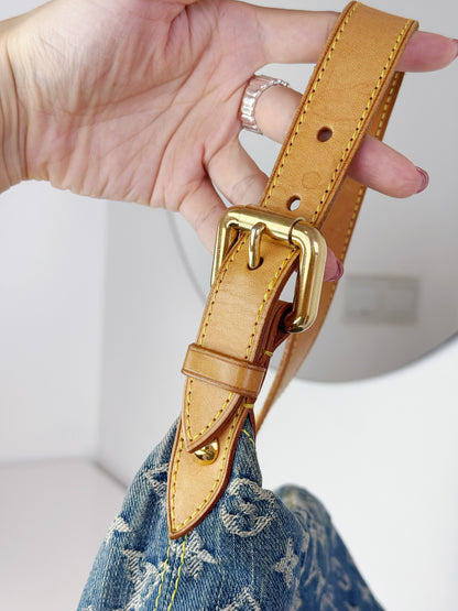 Louis Vuitton Vintage Denim Baggy GM Shoulder Bag