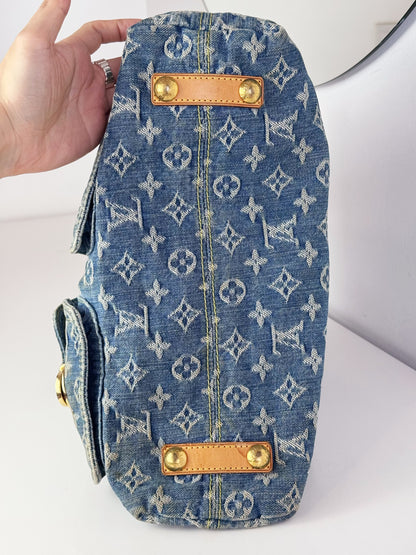 Louis Vuitton Vintage Denim Baggy GM Shoulder Bag